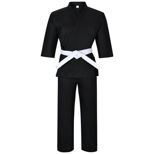 Karate Uniform 12 oz Heavy Weight For Kids & Adults Student Martial Arts Gi With Free White Belt