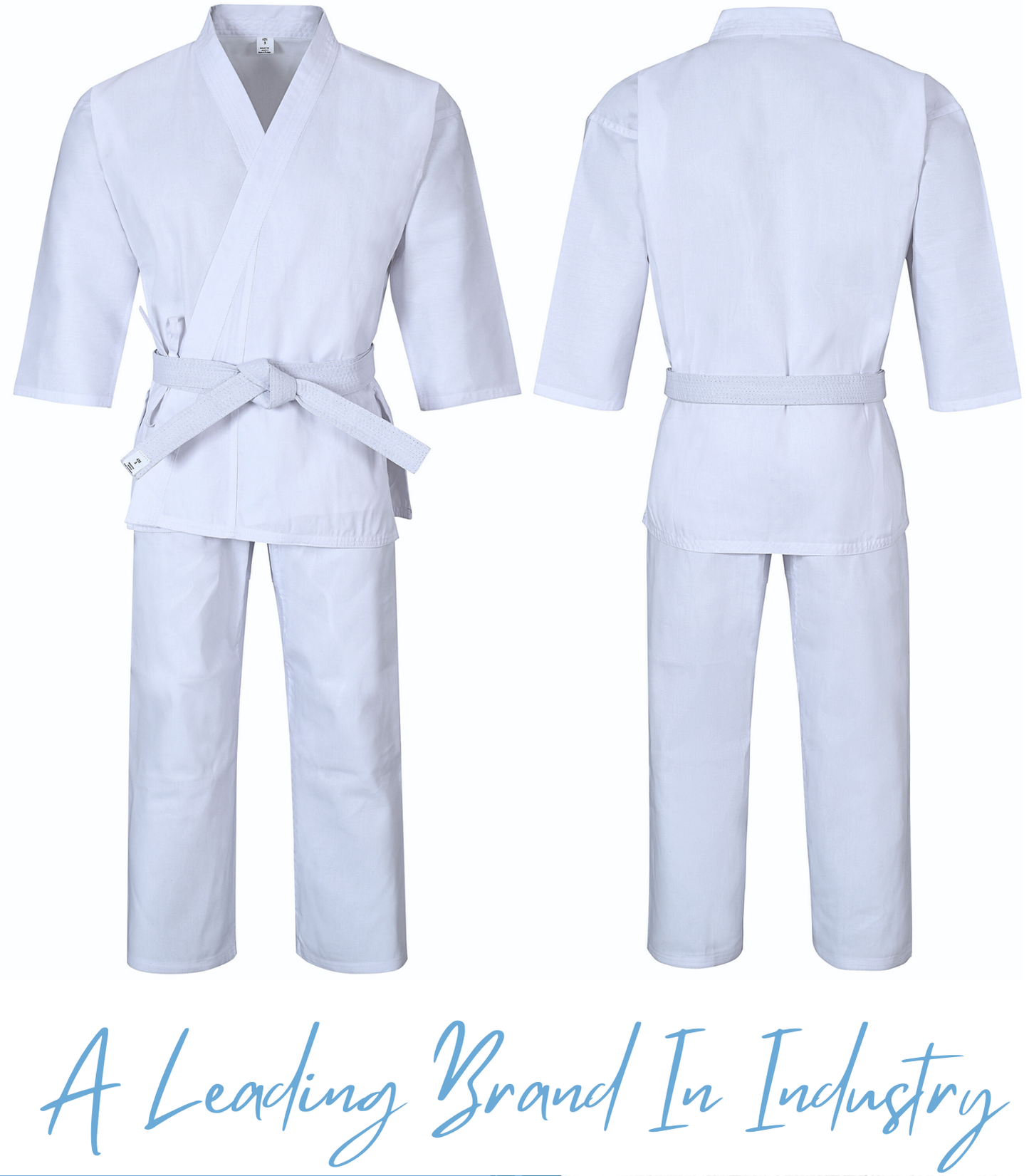 Karate Uniform 8.5oz Medium Weight For Kids & Adults Student Martial Arts Gi With Free White Belt