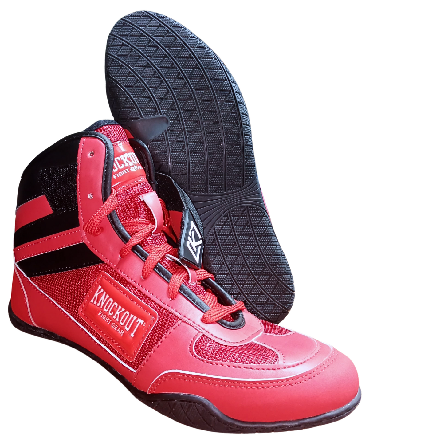 Boxing Shoes Lightweight, Breathable with Anti-Slipping Poly Rubber Sole and Extra Ankle Support for Boxers