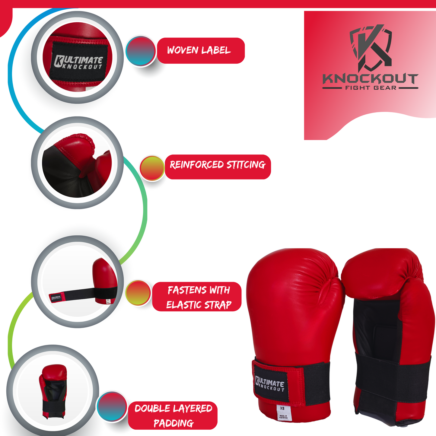 Semi-Contact Point Karate Gloves for Safe and Comfortable Training and Sparring - Suitable for, Taekwondo, Point Sparring, and More, for Kids and Adults