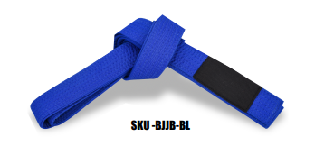 BJJ Belts For Kids & Adults, Solid Color Belts With Sleeve Bar for Ranking Stripes