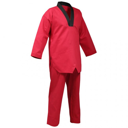 Taekwondo Uniform V-Neck Pull Over with Free Belt for Martial Arts Training MMA Competition