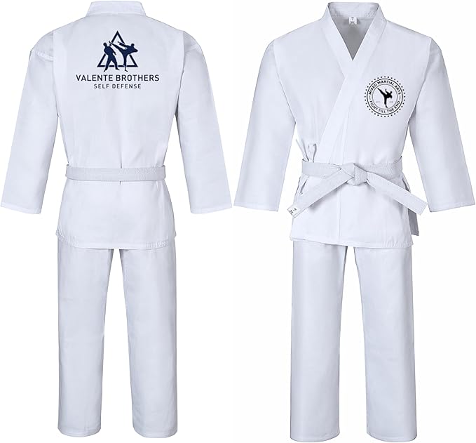 Customized Black Karate Uniform 7.5oz Medium Weight With Your Logo & Screen Printing For Kids & Adults