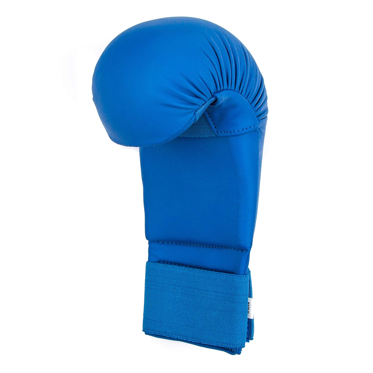 WKF Style Sparring Karate Gloves without Thumb Protection Blue Red White Martial Arts Mitts for Kids and Adults