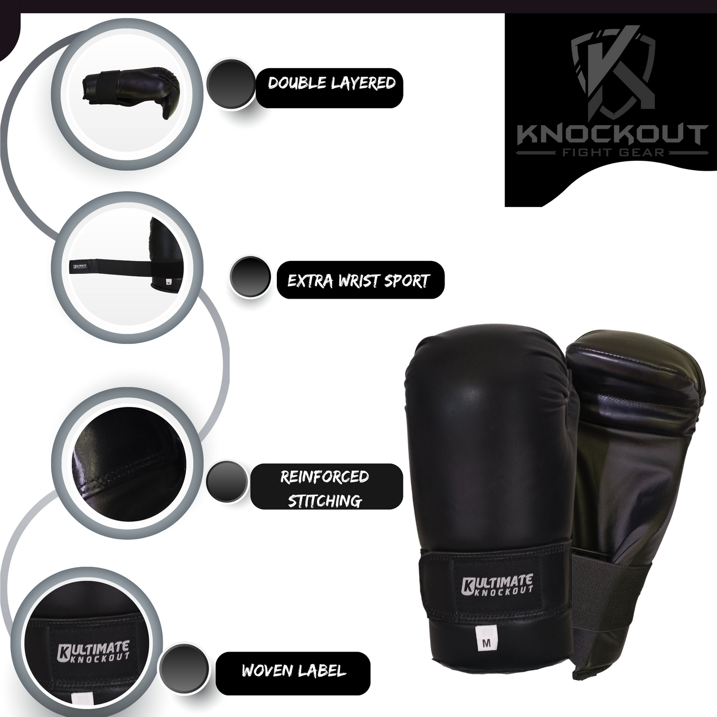 Semi-Contact Point Karate Gloves for Safe and Comfortable Training and Sparring - Suitable for, Taekwondo, Point Sparring, and More, for Kids and Adults