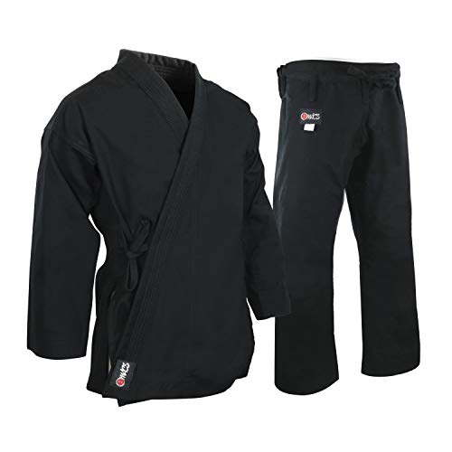 Heavyweight Karate Canvas Black Uniform