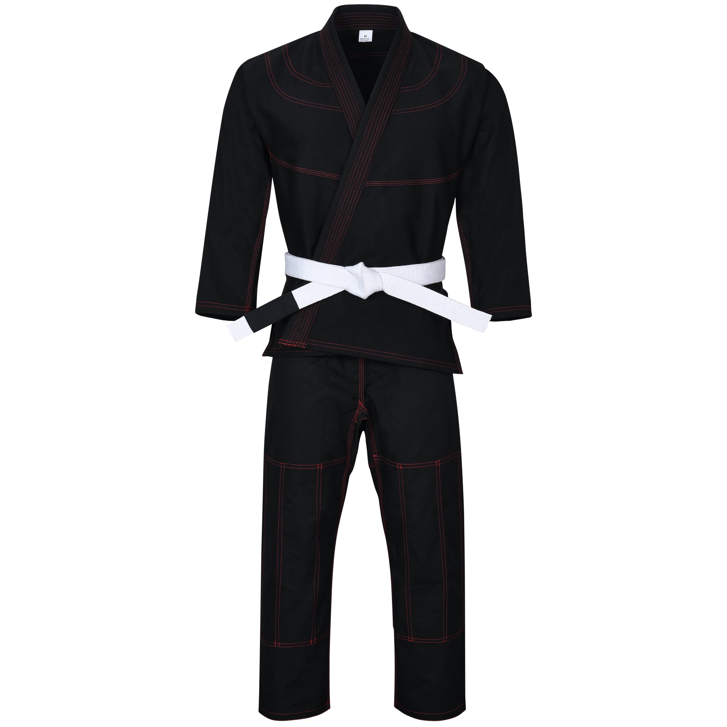 A1 YCH White/Black Brazilian deals Jiu Jitsu Uniform Apparel Kimono Pants 100% Cotton